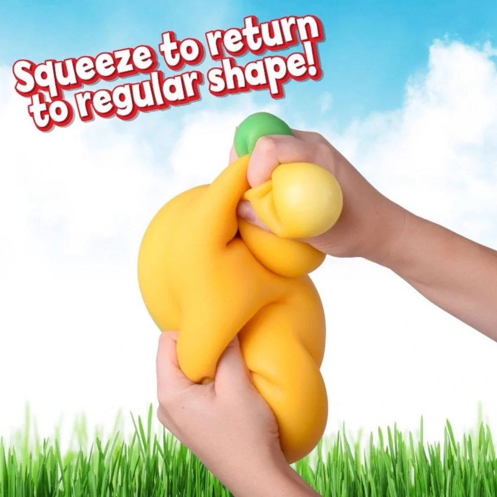 Viral Target Squeezy Banana Squishy Fidget Toy - Easter - Fast Ship - Picture 7 of 7